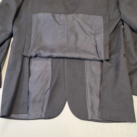 Ermenegildo Zegna Multiseason Blazer 42R (52) Italy Sport Coat Wool Gray READ - Picture 12 of 15